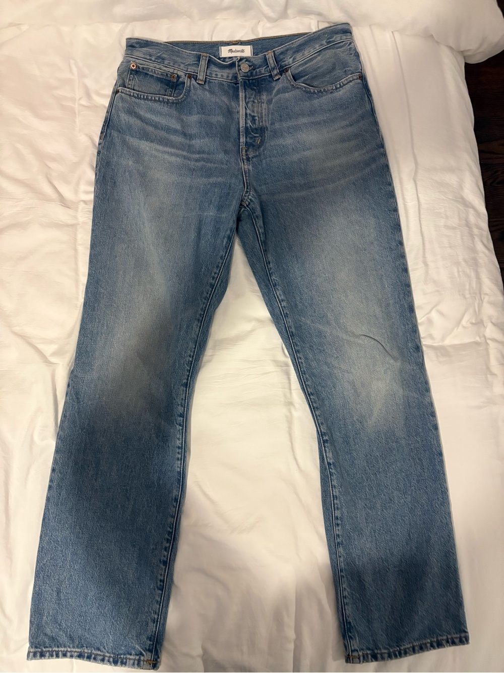 Madewell Straight Jeans in Medium Blue Wash